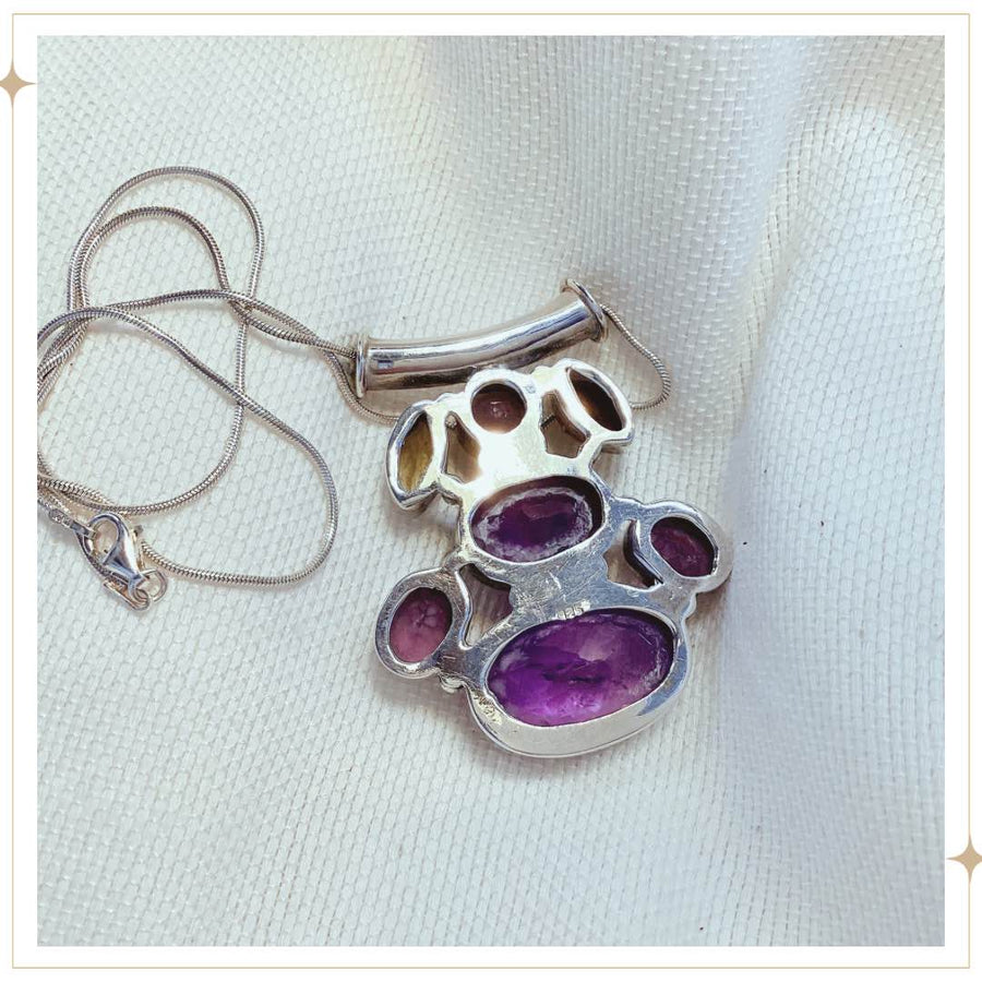 NADIRA - Amethyst, Citrine & Garnet Necklace