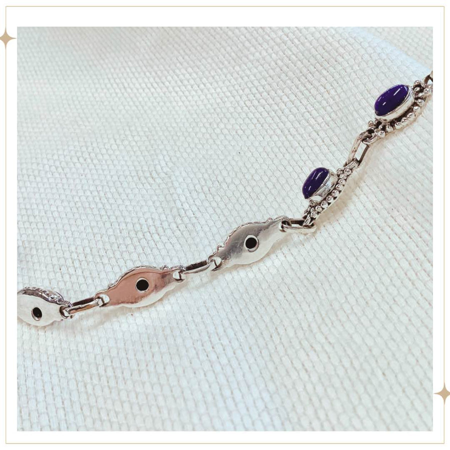 SILSILA - Lapis Lazuli & Silver Bracelet