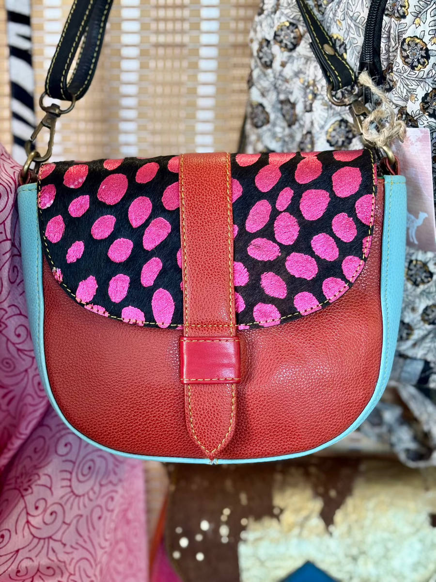 ASHA- Spot Colour Block Sling