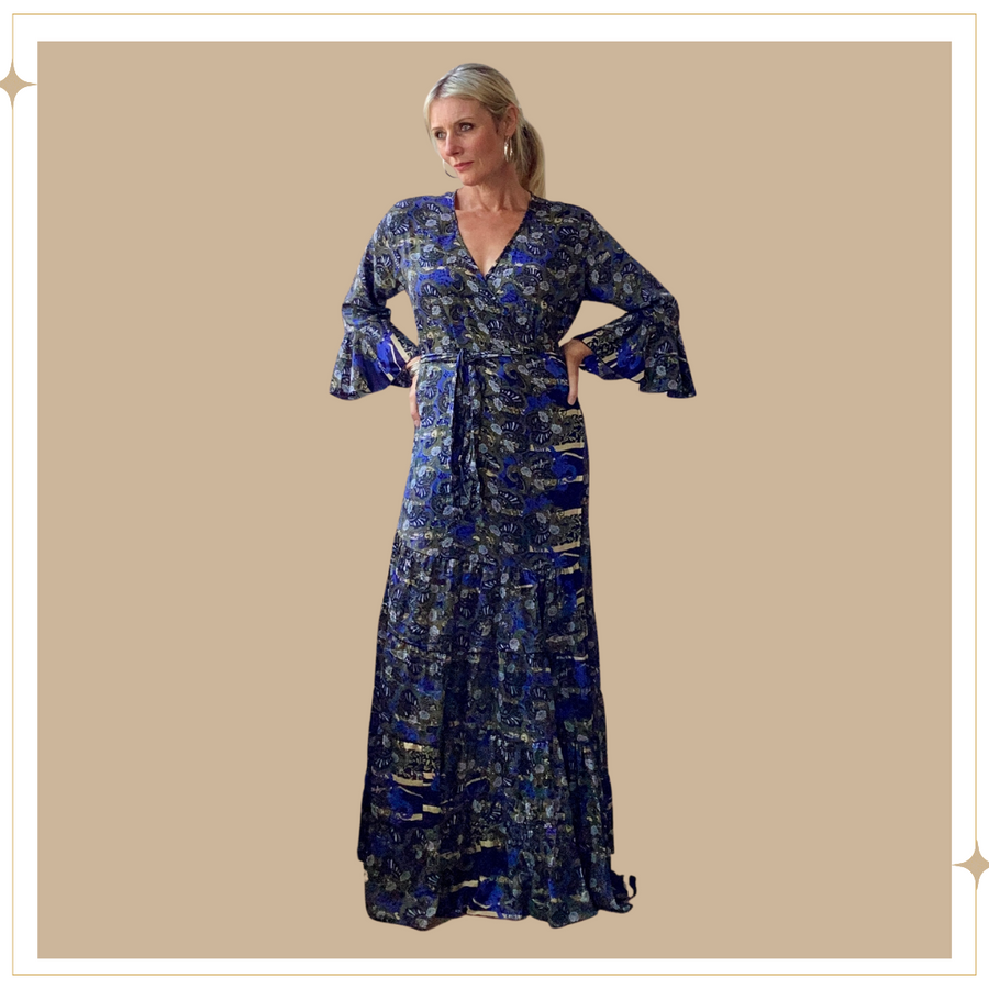 ATHENA dress - Bluebell