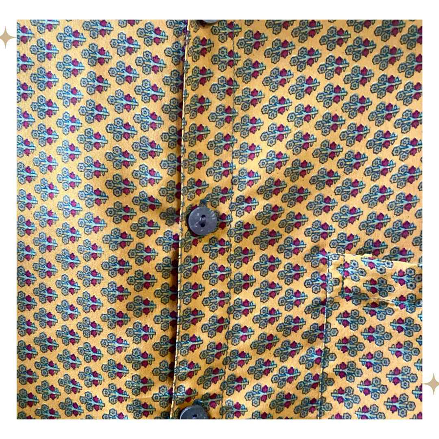 Bodhi Short Sleeved Unisex Shirt - Silk Blend - One of a Kind - 2XL