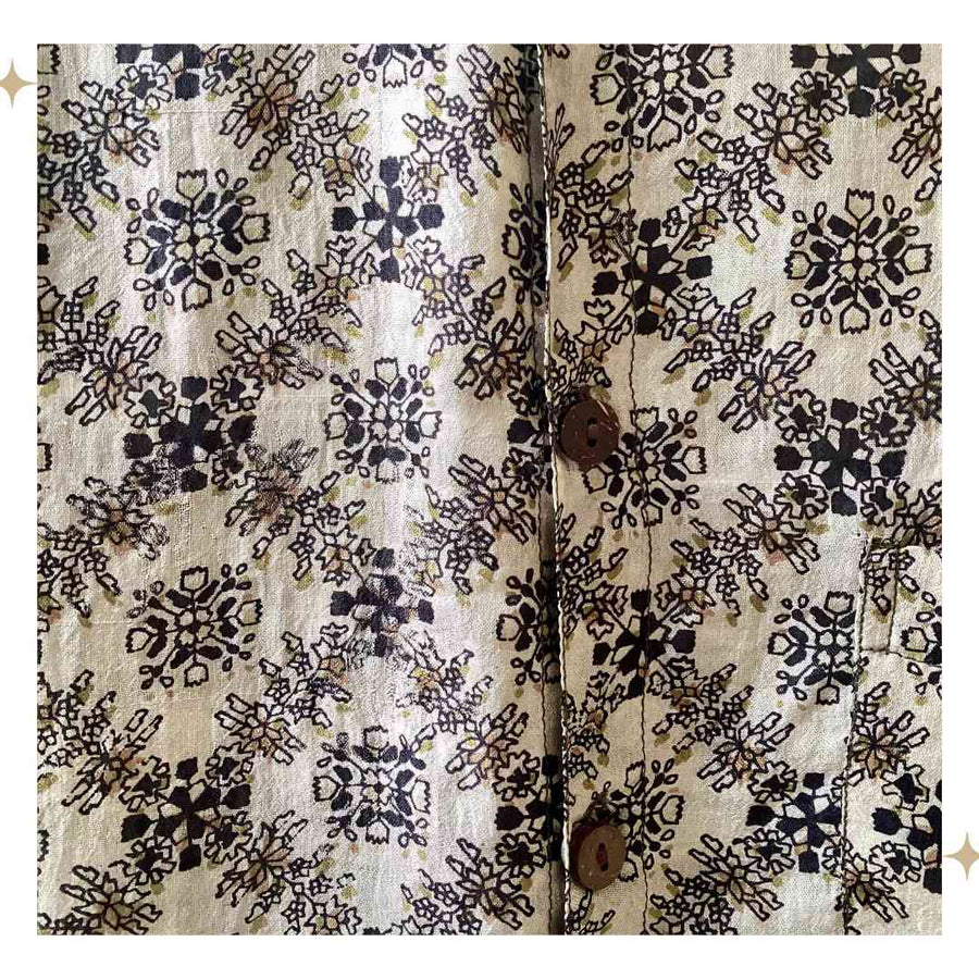 Bodhi Short Sleeved Unisex Shirt - Pure Silk - Small