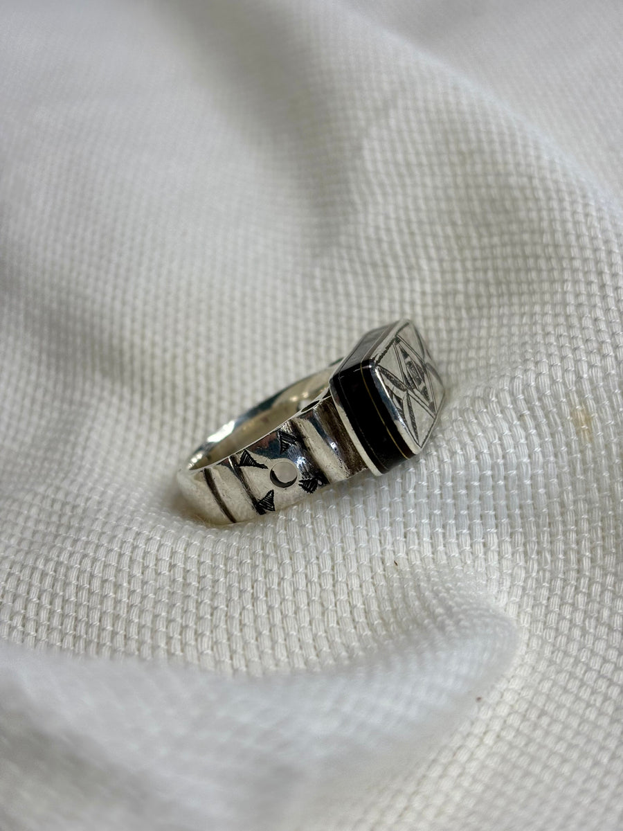 ABBAS Silver Tribal Ring
