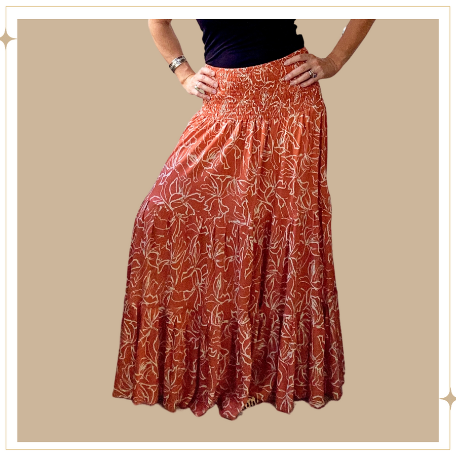 DANCING skirt - Terracotta