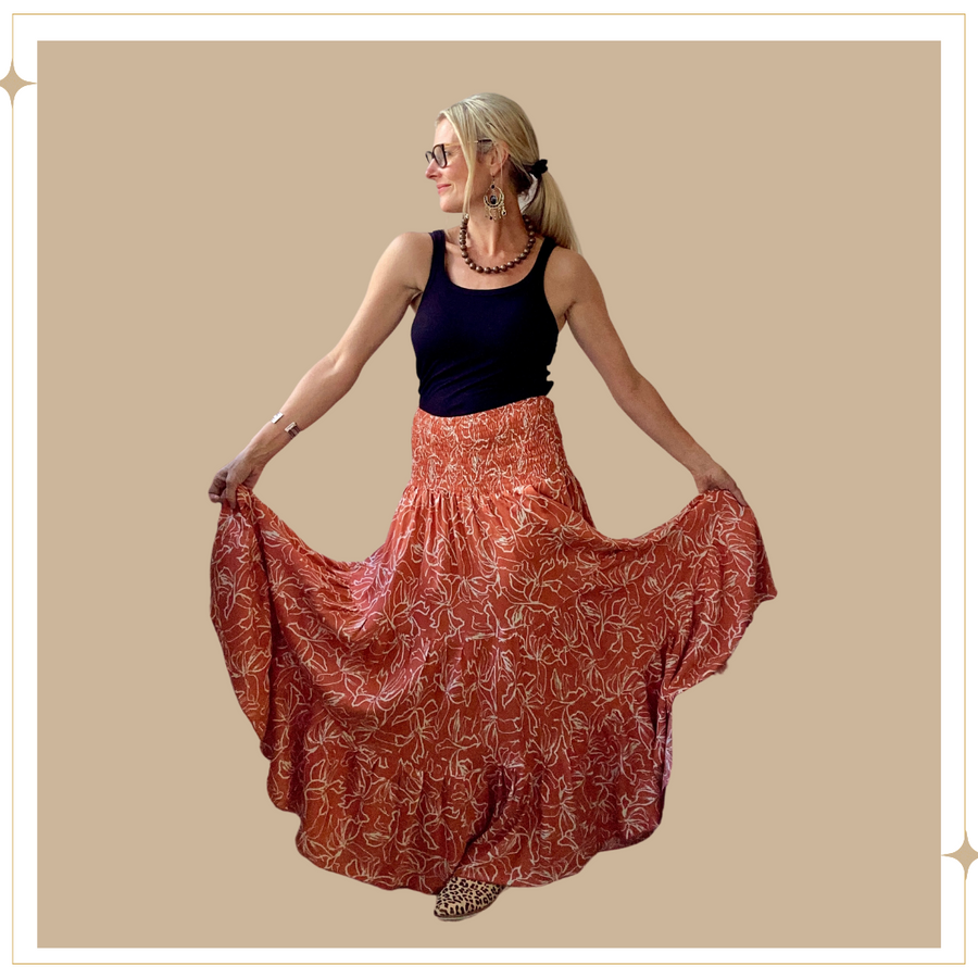 DANCING skirt - Terracotta
