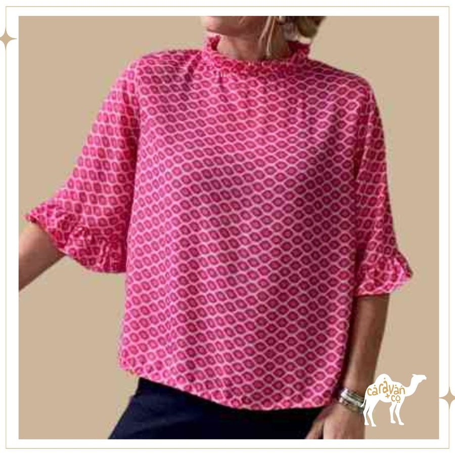 GWEN silk blouse - Queen of Diamonds