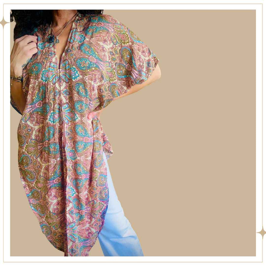HANA Tie Front Top - Jewel