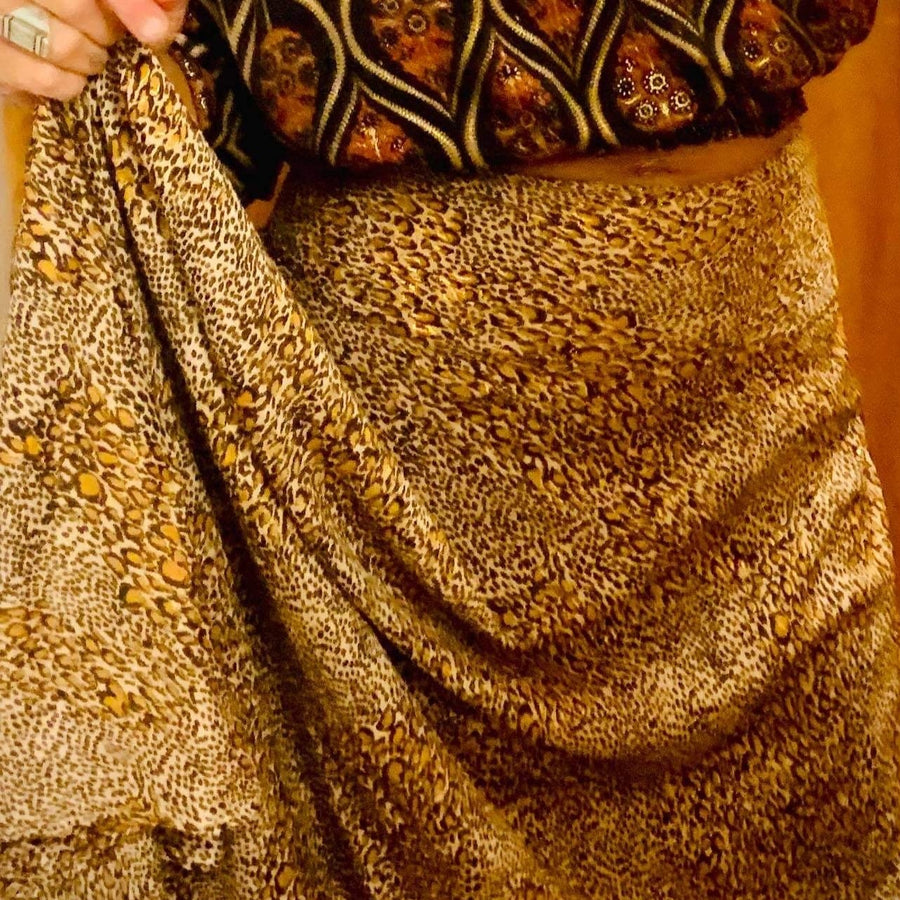 FLO Skirt - Gold Leopard