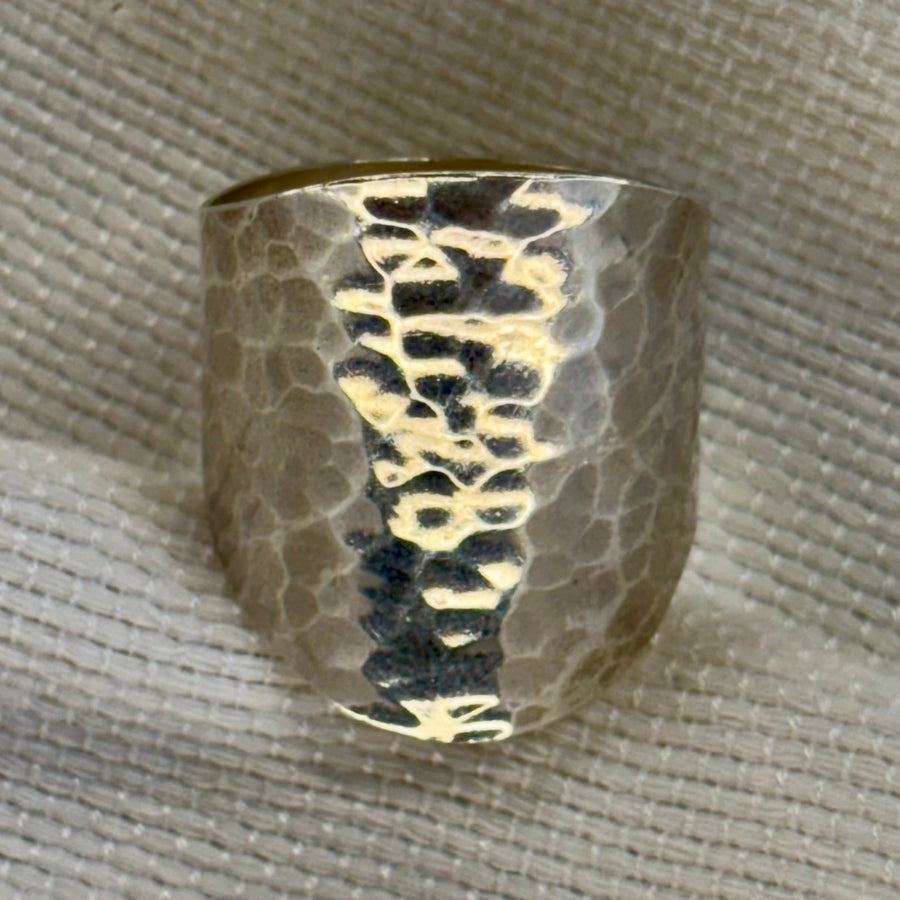 Khatim Fida Sterling Silver Cuff Ring