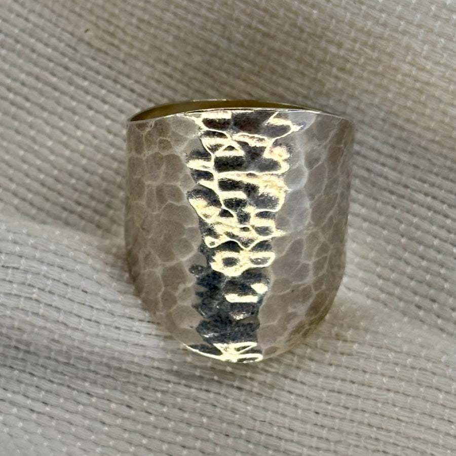 Khatim Fida Sterling Silver Cuff Ring