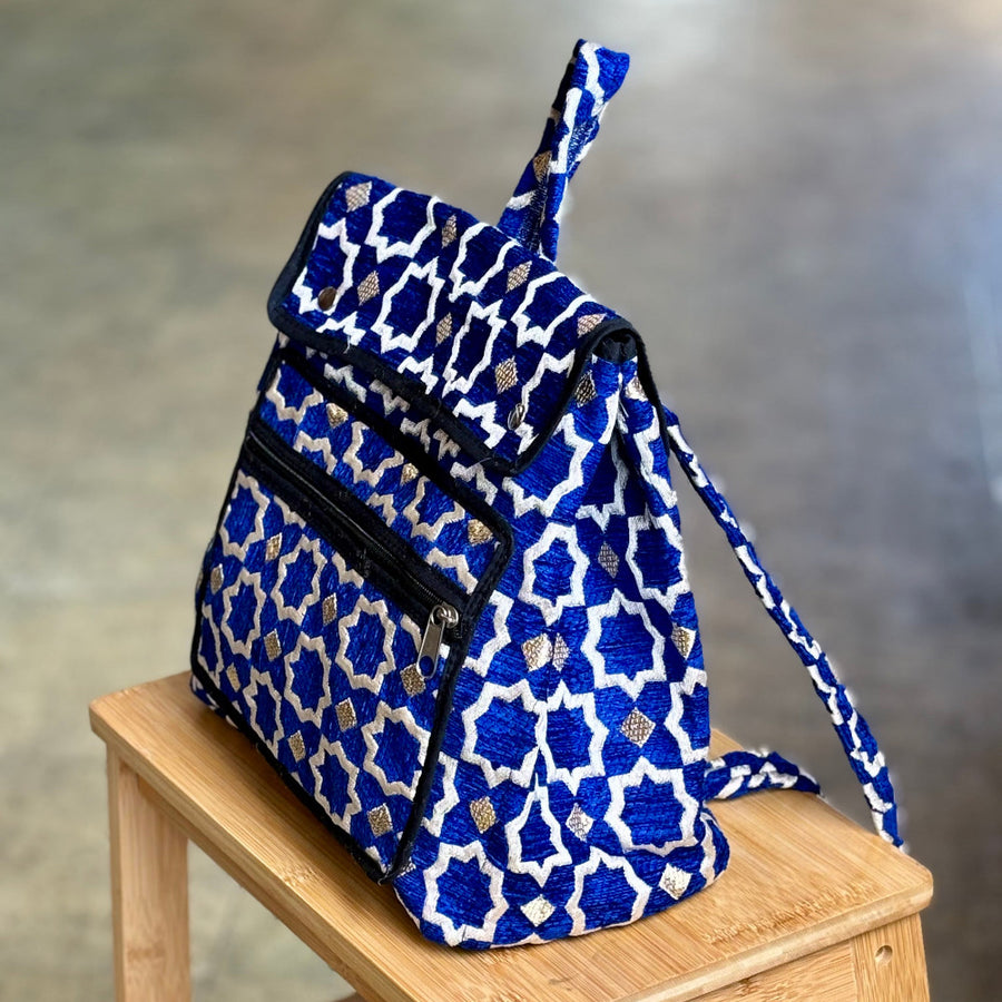 Jhalak-Buckram Rucksack 'Blue'