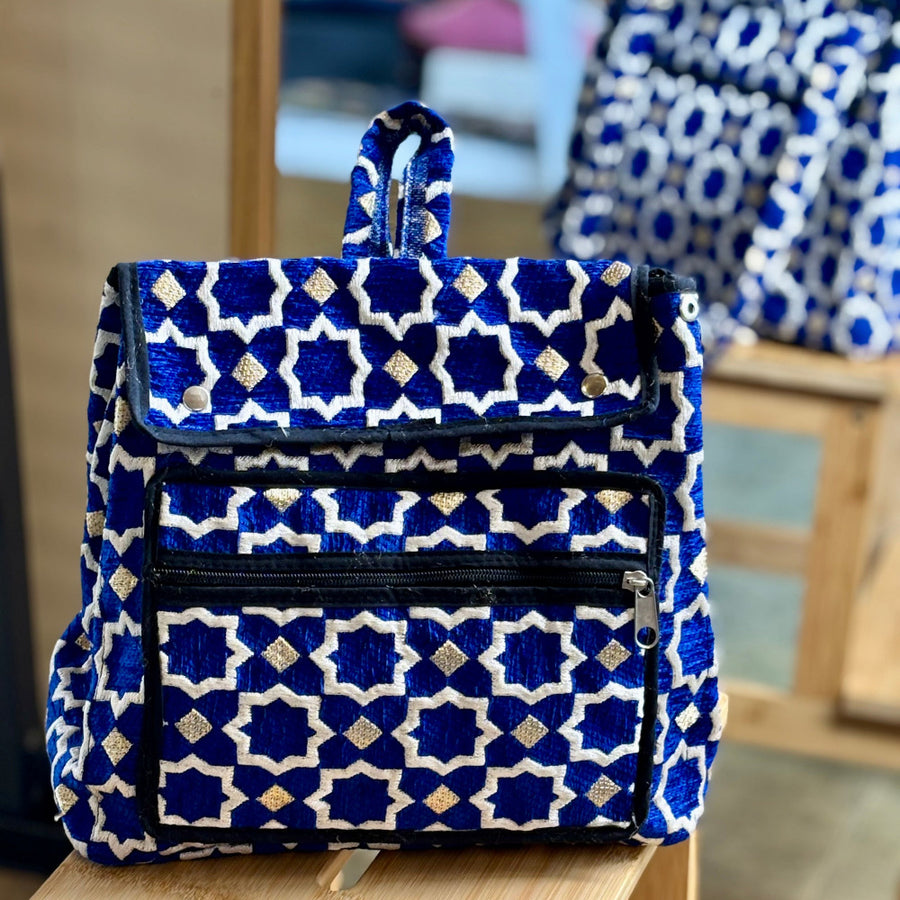 Jhalak-Buckram Rucksack 'Blue'