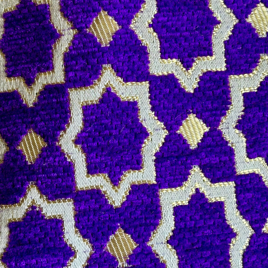 Dhamal-Buckram Satchel 'Purple'