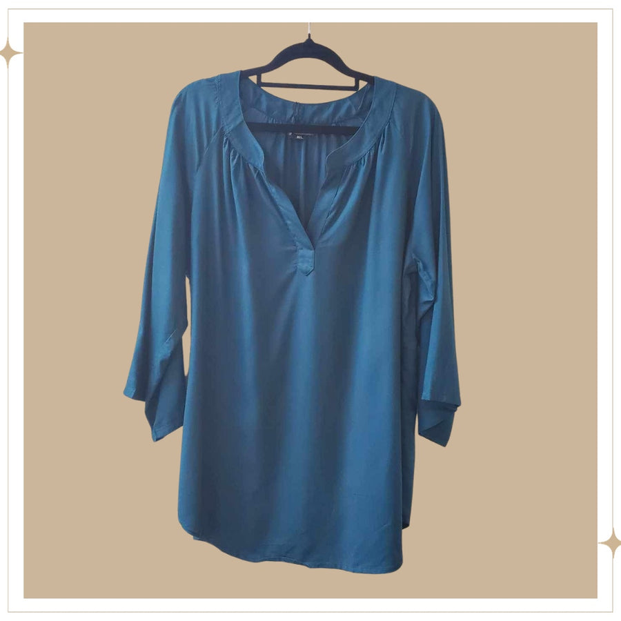 JAMILA blouse - Sea