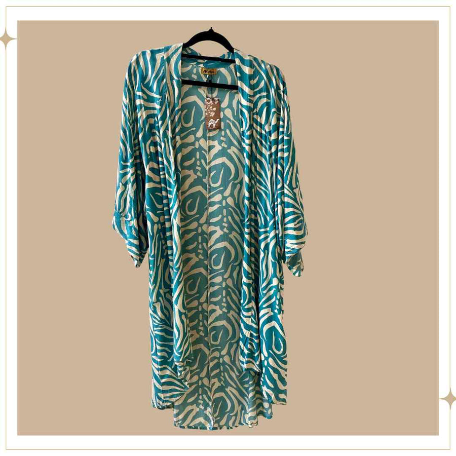 Mother Earth Kimono - Blue Story