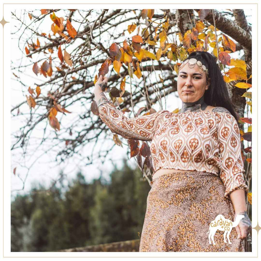 AIDA crop top - Opaline