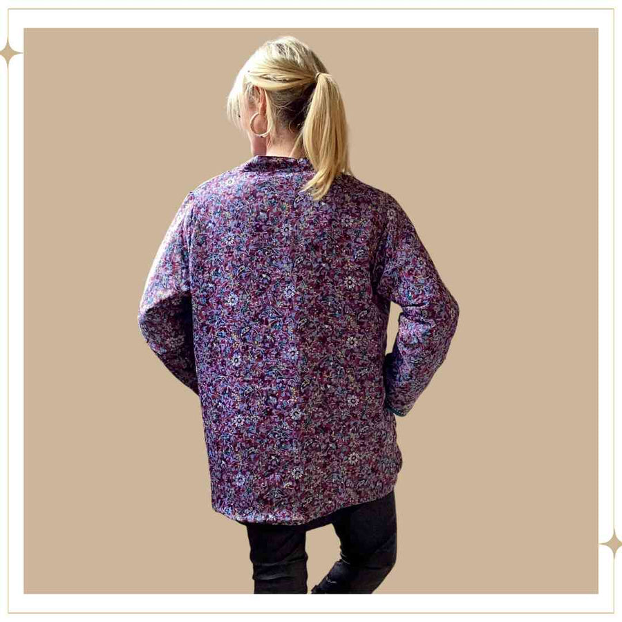 Purple Rain Quilted Jacket - One Off - S/M