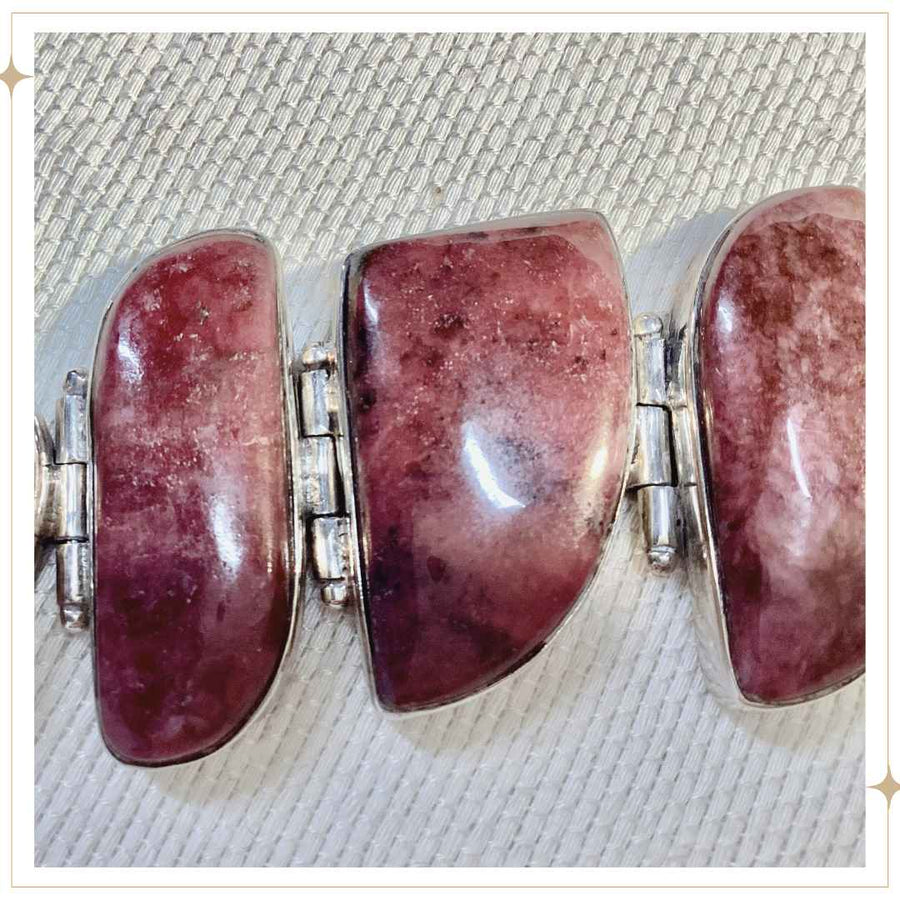 JAWHARA - Rhodinite & Silver Bracelet