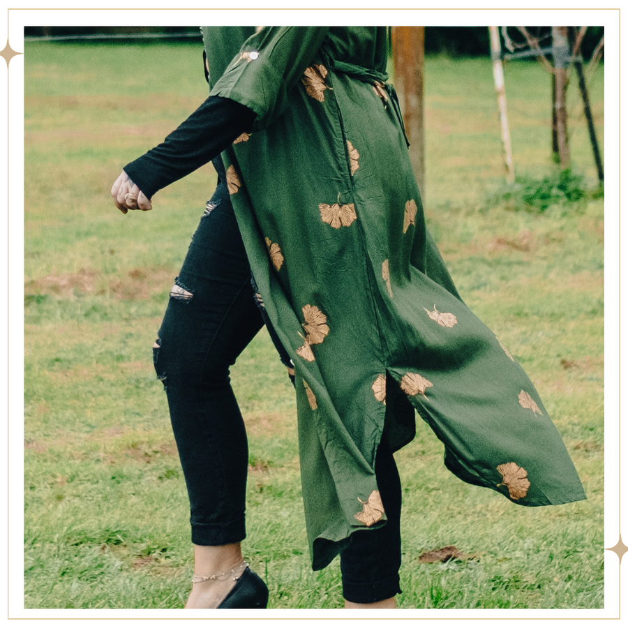 SELENA Ginkgo - button-down shirt-dress