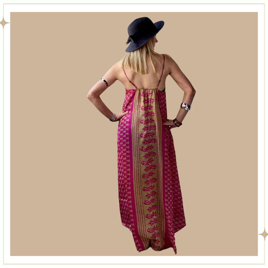 Summer Dress - Silk - One-Of-A-Kind- S/M