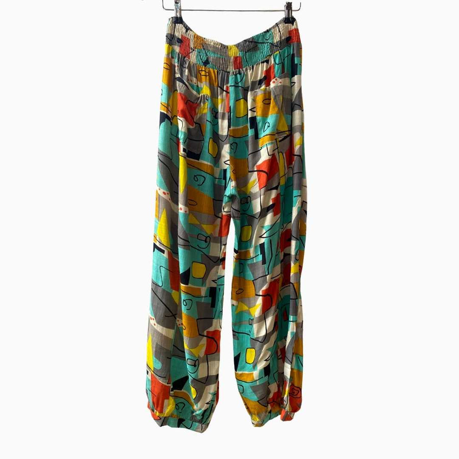 Wanderlust Cuff Pants - Picasso Abstract