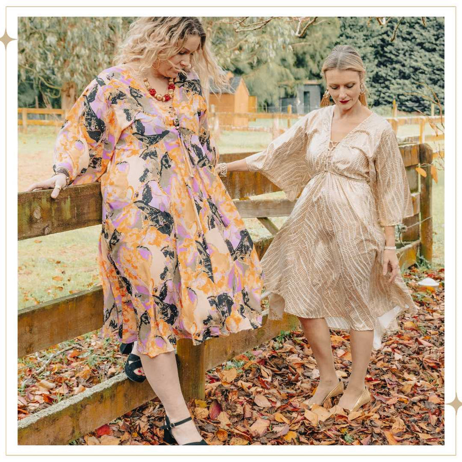 MAYA kaftan dress - Autumn Glow