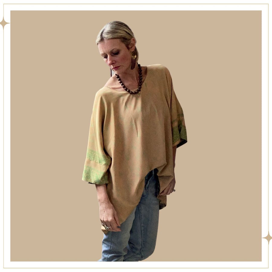 FREESTYLE Reversible Silk TOP - Neutrals