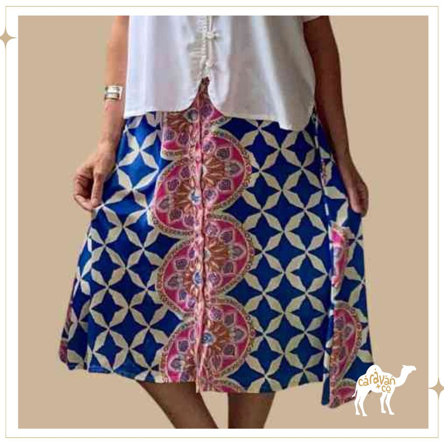 BREEZE button skirt - Riah